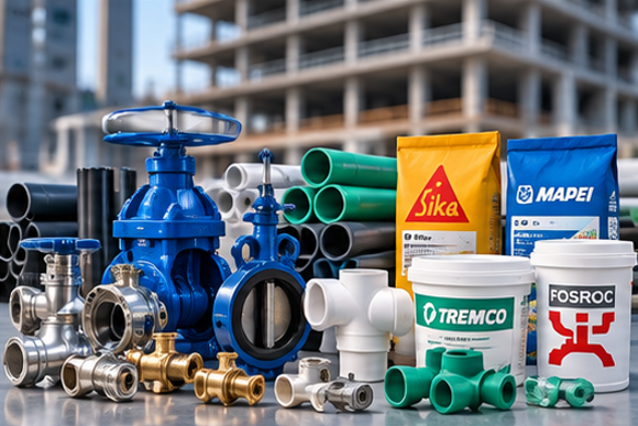 PLUMBING, VALVES & CONSTRUCTION MATERIALS
